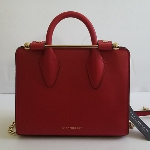 Strathberry Nano Ruby Tote Leather Bag - Picture 9 of 12